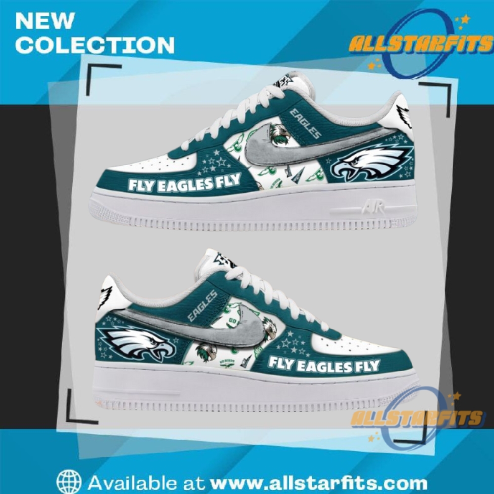 "Must-Have Limited Edition Air Force 1 Sneakers for Collectors 2023" 28 Philadelphia Eagles Fly Eagles Fly Air Force Shoes