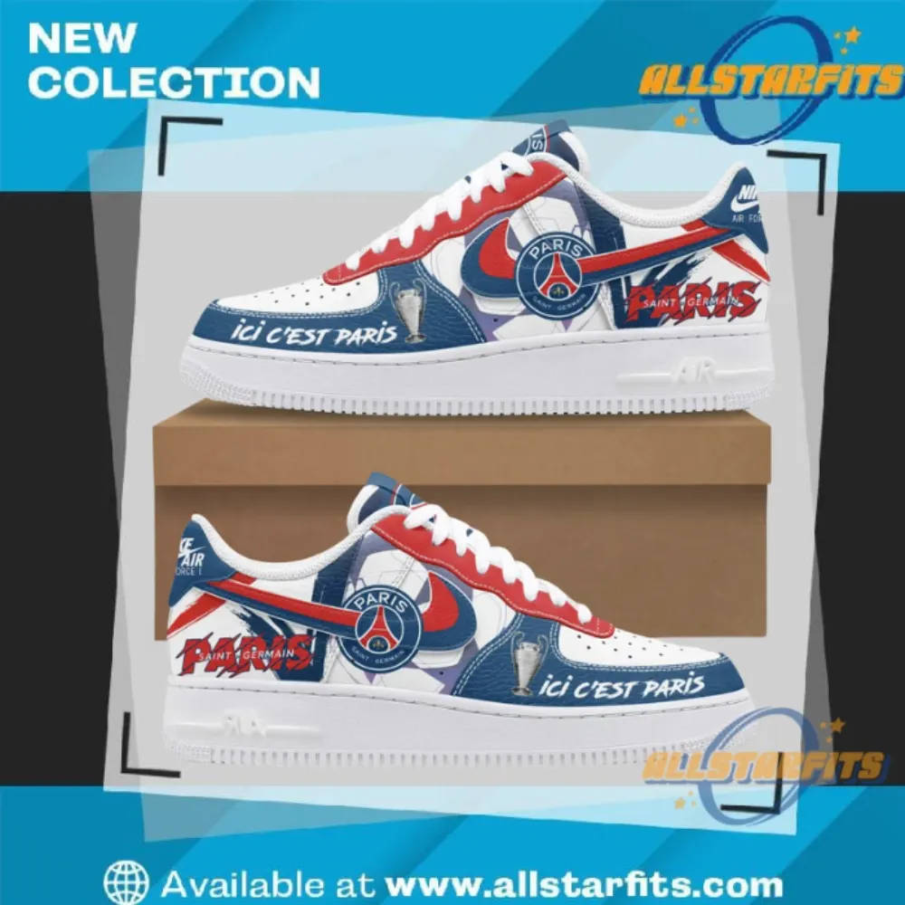 New Paris Saint Germain Uefa Champions League Winner Ici Cest Paris Air Force Shoes