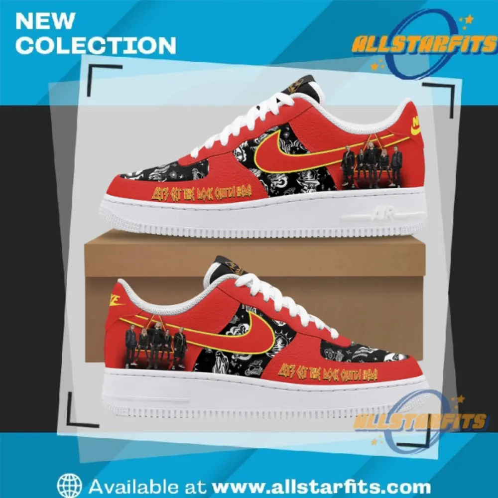 Def Leppard Lets Get Rocked Air Force Shoes