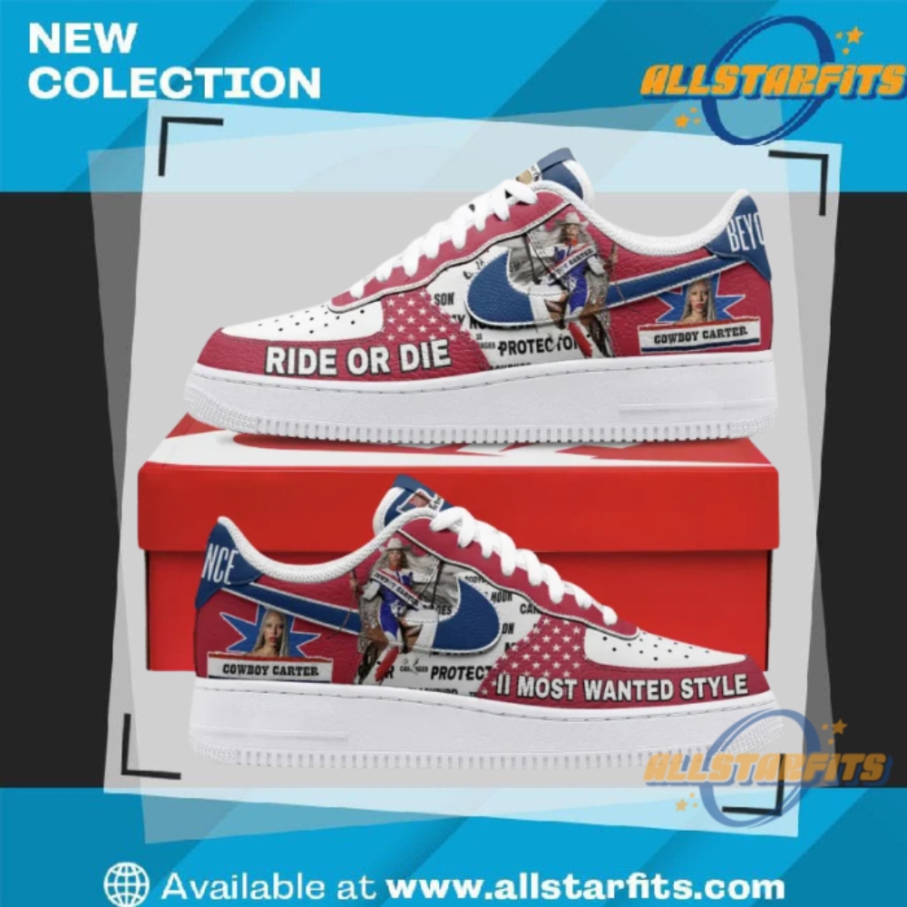 "Must-Have Limited Edition Air Force 1 Sneakers for Collectors 2023" 29 Beyonce Cowboy Carter Ride Or Die Air Force Shoes