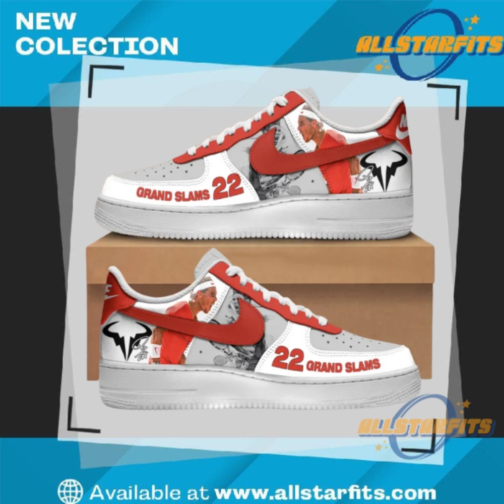 "Must-Have Limited Edition Air Force 1 Sneakers for Collectors 2023" 30 Rafael Nadal 22 Grand Slams Air Force Shoes