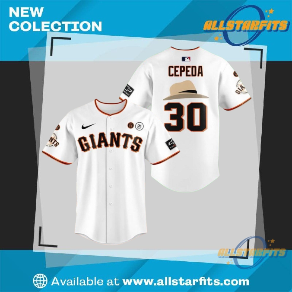 Orlando Cepeda 30 San Francisco Giants Baseball Jersey allstarfits 1