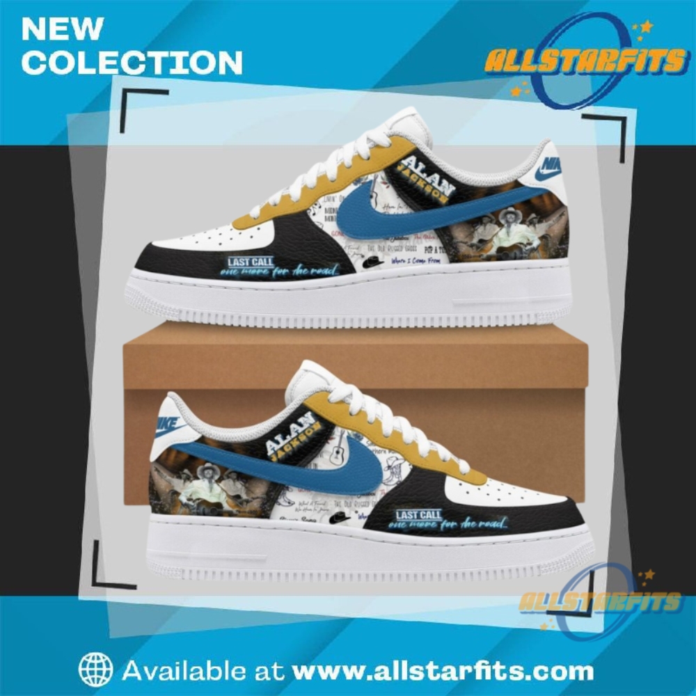 "Top 5 Custom Air Force 1 Shoes for Music Lovers 2025" 3 Alan Jackson Last Call Tour Air Force 1 Shoes Country Music Fan Sneaker
