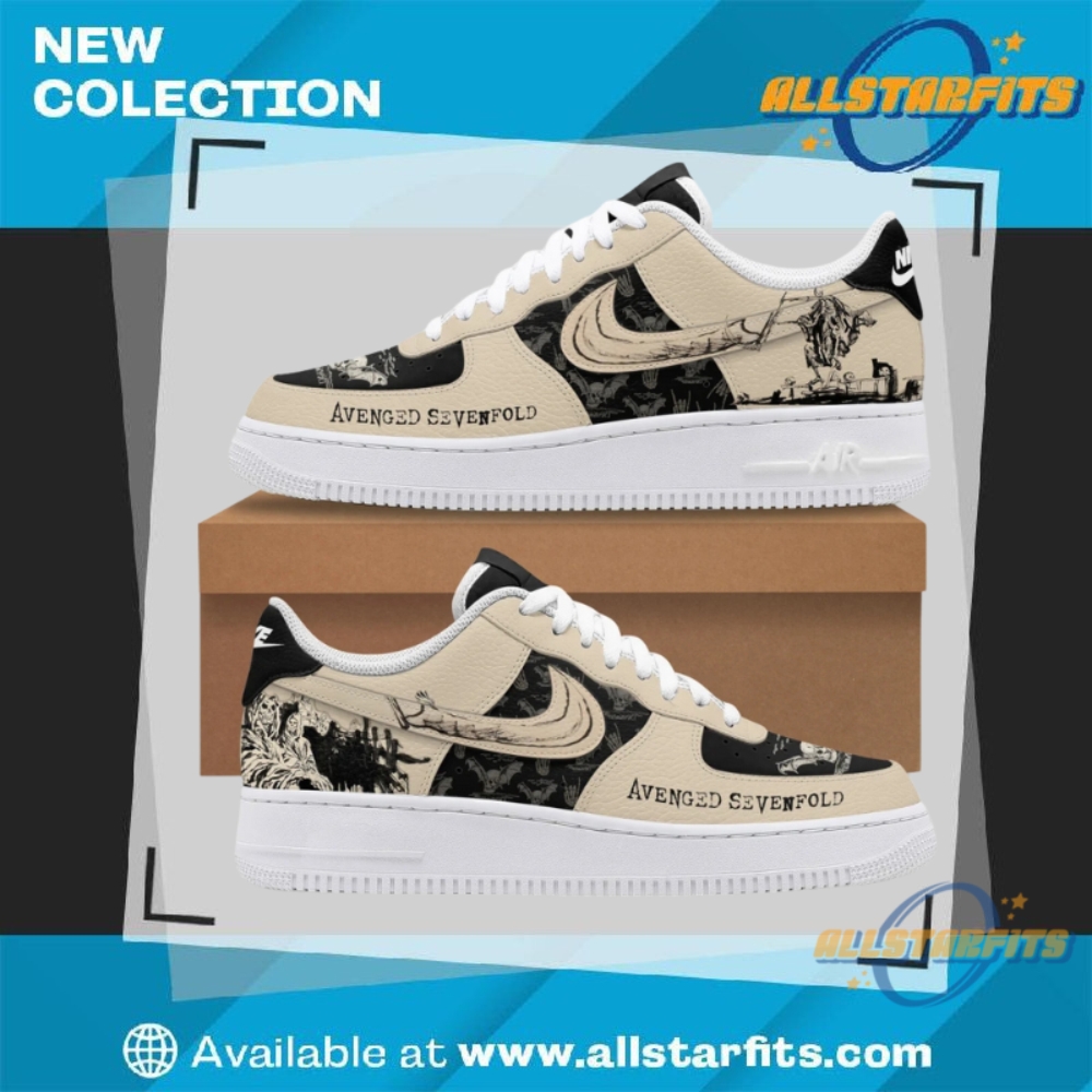 "Top 5 Custom Air Force 1 Shoes for Music Lovers 2025" 4 Avenged Sevenfold Nightmare Air Force 1 Shoes Rock Band Merch Sneaker
