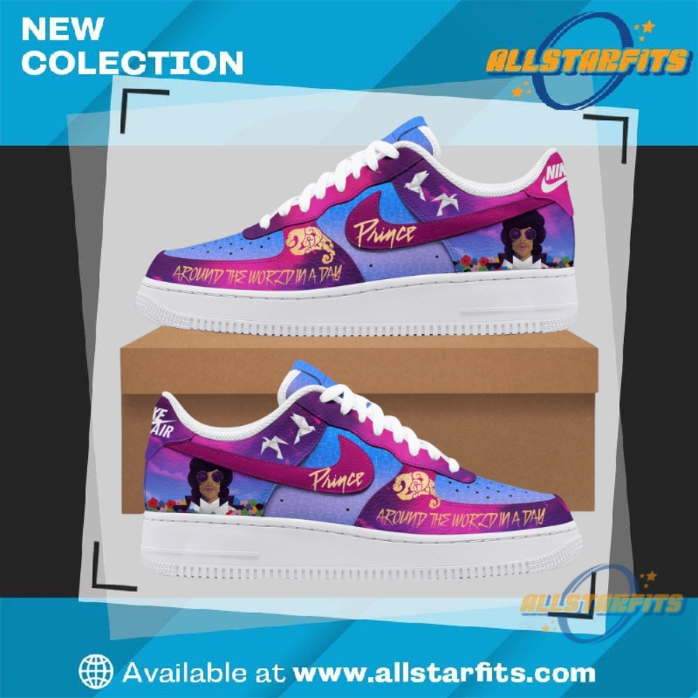 "Top 5 Custom Air Force 1 Shoes for Music Lovers 2025" 13 Prince Around The World In A Day Air Force 1 Shoes Retro Music Sneaker