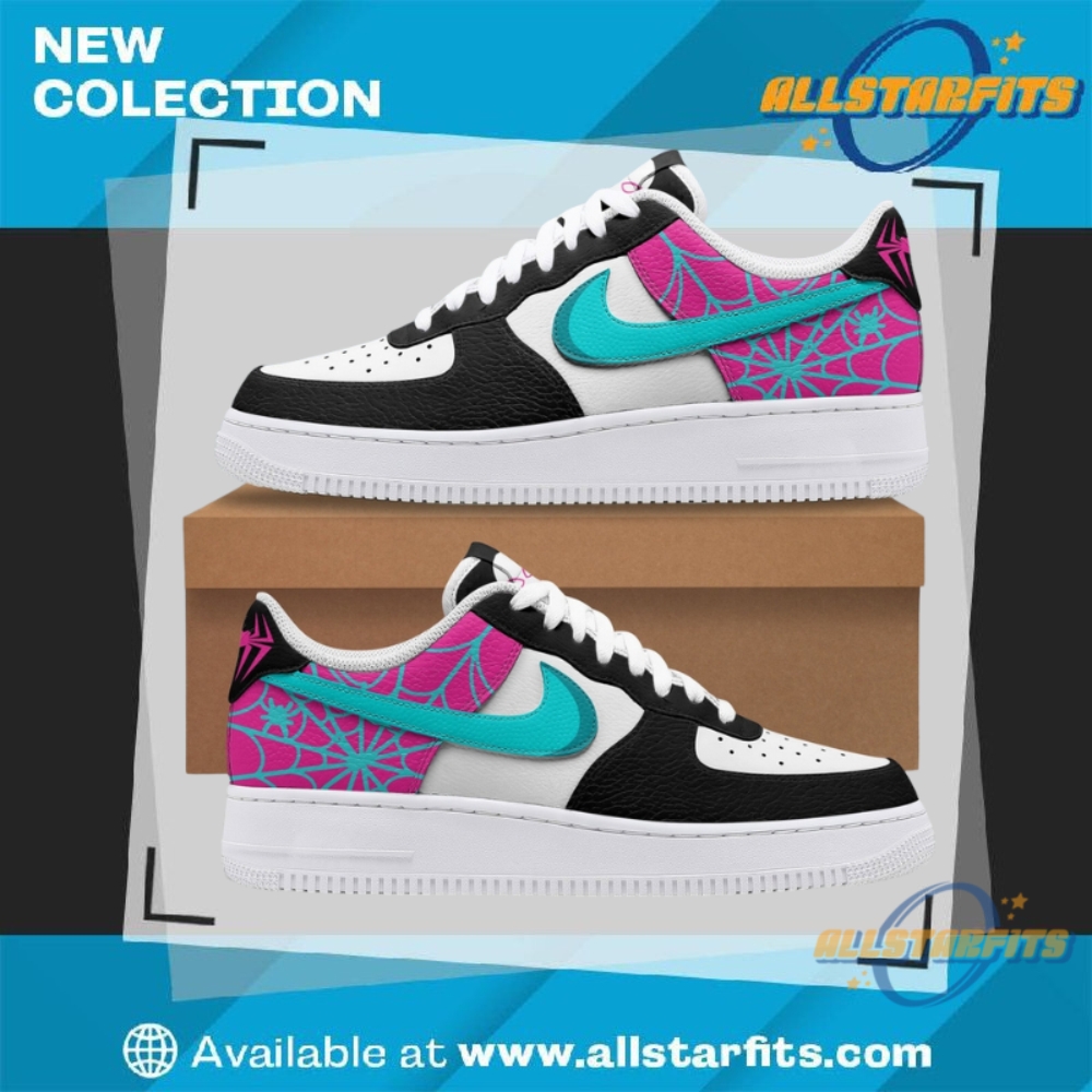 "Top 5 Custom Air Force 1 Shoes for Music Lovers 2025" 18 Spiderman Spider Gwen Air Force 1 Custom Sneaker Marvel Comic Style