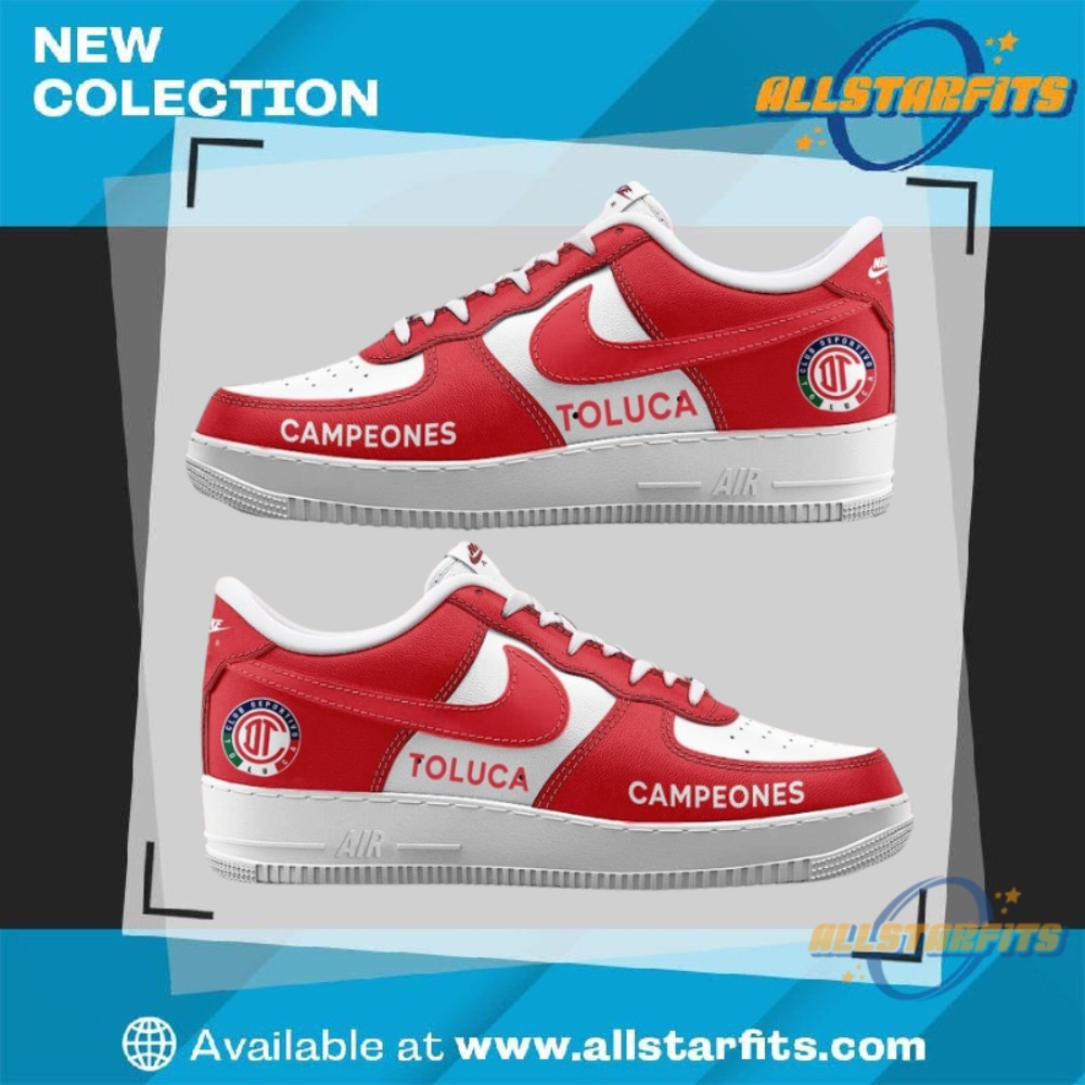 "Top 5 Custom Air Force 1 Shoes for Music Lovers 2025" 20 Toluca Fc 2025 Clausura Campeones Air Force 1 Shoes Soccer Fan Sneaker