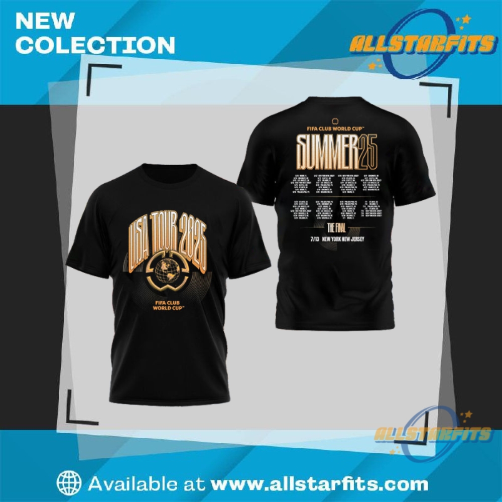 "Top 2025 Fashion Picks: Jerseys, Tees, and Custom Sneakers" 5 Official Usa Tour 2025 Fifa Club World Cup Shirt