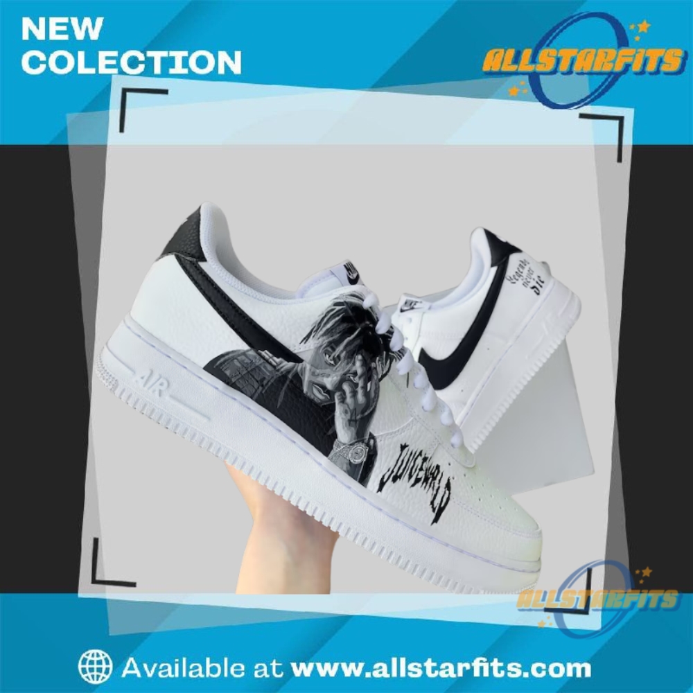"Top 2025 Fashion Picks: Jerseys, Tees, and Custom Sneakers" 6 Juice Wrld Custom Air Force 1 Shoes Rap Legend Tribute Sneaker 2025