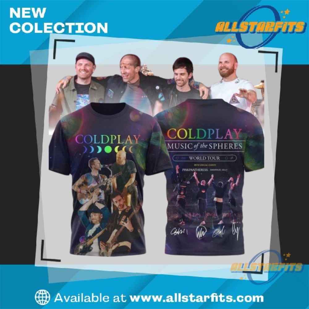 "Top 2025 Fashion Picks: Jerseys, Tees, and Custom Sneakers" 16 Coldplay Music Of The Sphere World Tour With Pinkpantheress T Shirt