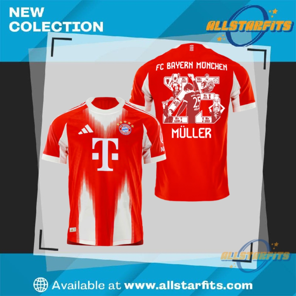 Thomas Muller Bayern Munich Tribute Jersey Limited Edition Football Shirt allstarfits 1