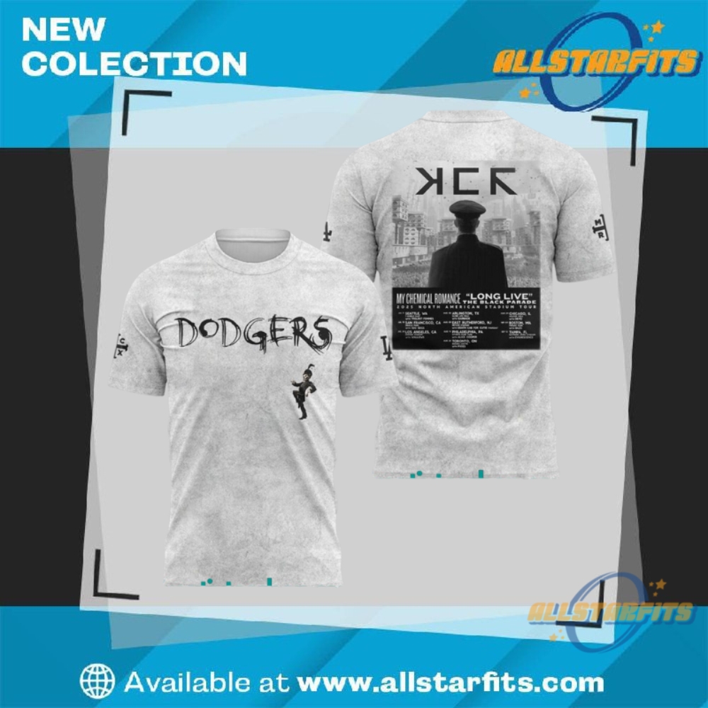 "Top Limited Edition Jerseys: Muller, Messi, Dodgers, More in 2023" 4 Los Angeles Dodgers X My Chemical Romance The Black Parade Tour Special Shirt