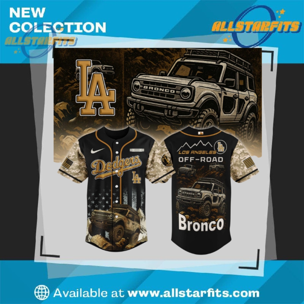 "Top 5 Must-Have Custom Jerseys: Unique Sports and Heritage Styles" 3 Los Angeles Dodgers X Bronco Baseball Jersey