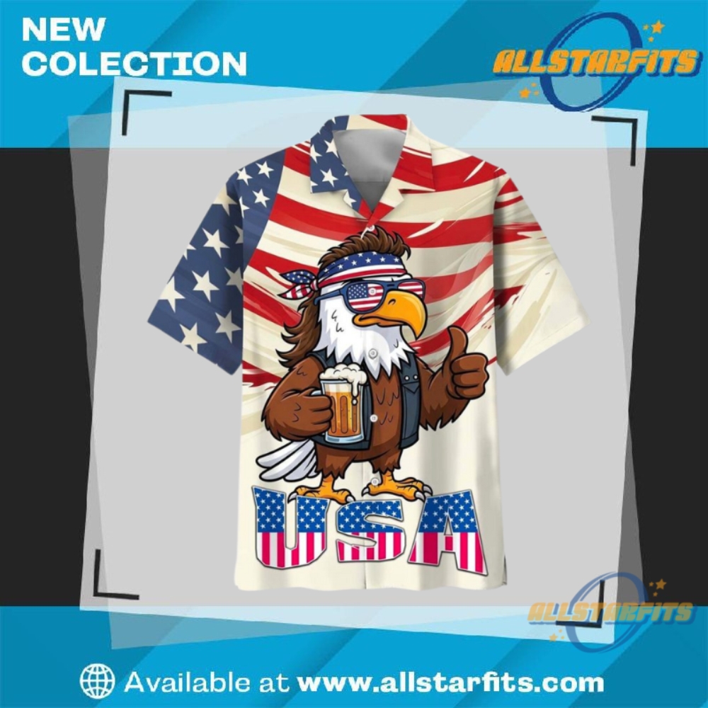 Eagle Independence Day Usa 2025 Hawaiian Shirt allstarfits 1