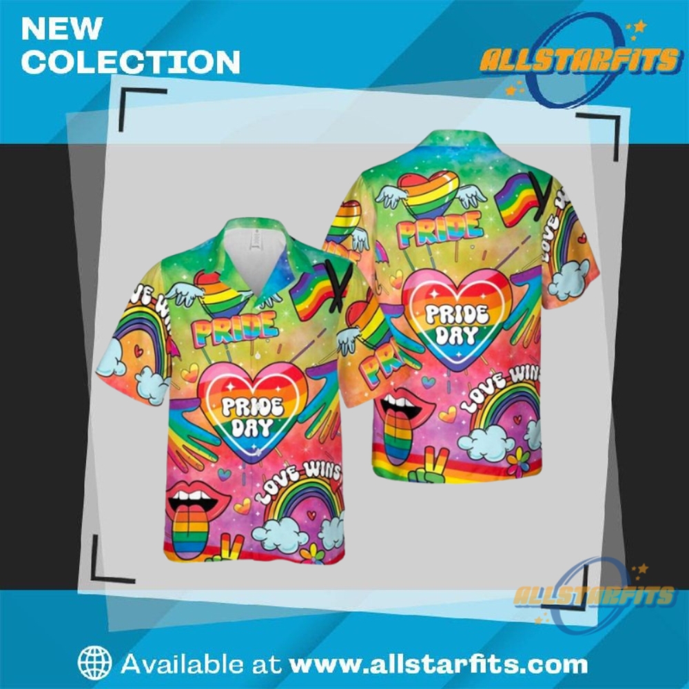 Pride Day 2025 Love Wins Hawaiian Shirt allstarfits 1