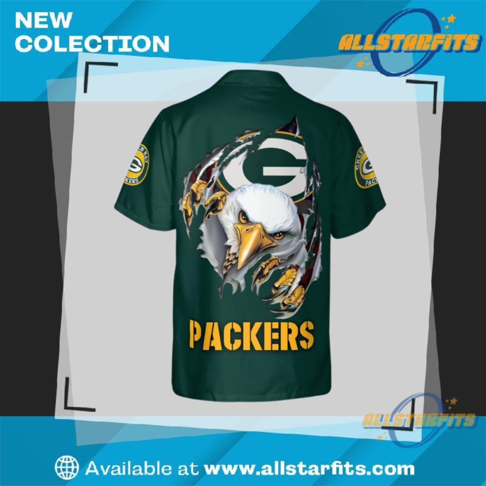 Nfl Green Bay Packers Patriot Day September 11Th Button Hawaiian Shirt allstarfits 1