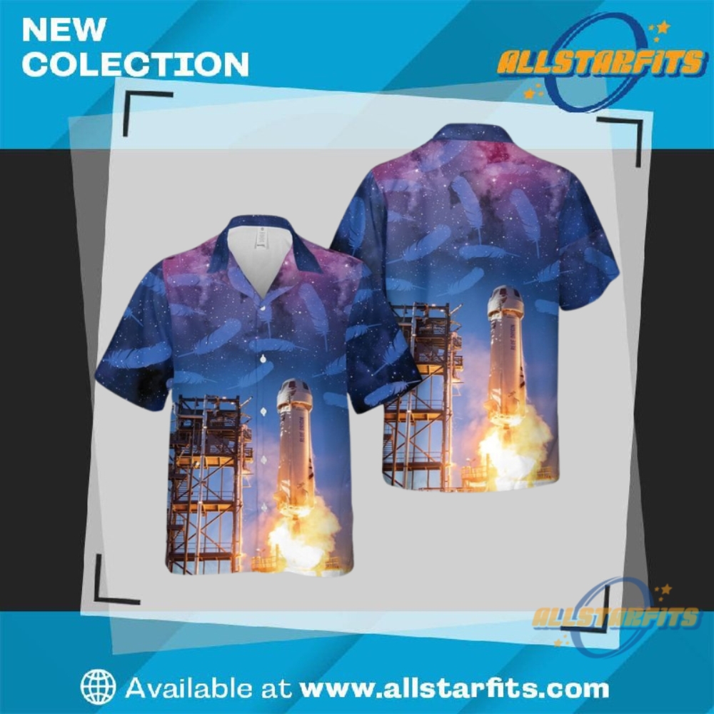 New Shepard Galaxy Blue Origin Hawaiian Shirt allstarfits 1