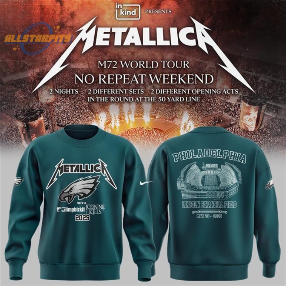 Philadelphia Eagles Metallica World Tour Hoodie Sweatshirt Shirt 3 Philadelphia Eagles Metallica World Tour Hoodie, Sweatshirt, Shirt