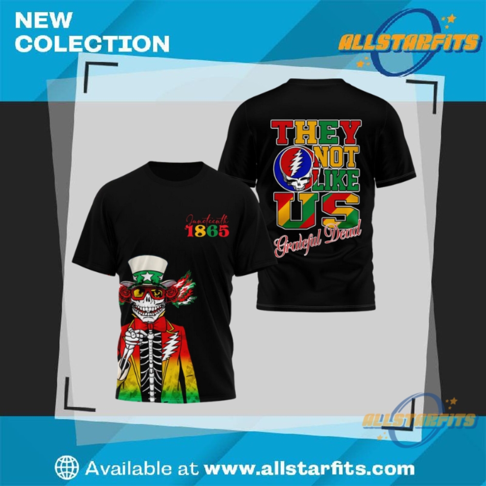 Grateful Dead Juneteenth Freedom Day 2025 3D Shirt 3 Grateful Dead Juneteenth Freedom Day 2025 3D Shirt