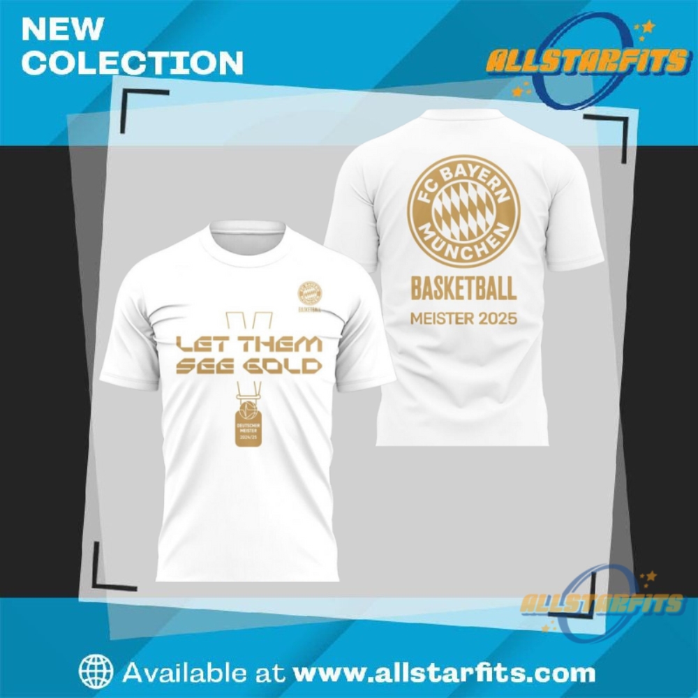 "Top 5 Must-Have Official 2025 Signature and Concert Shirts" 21 Fc Bayern Basketball Bbl Champions T Shirt