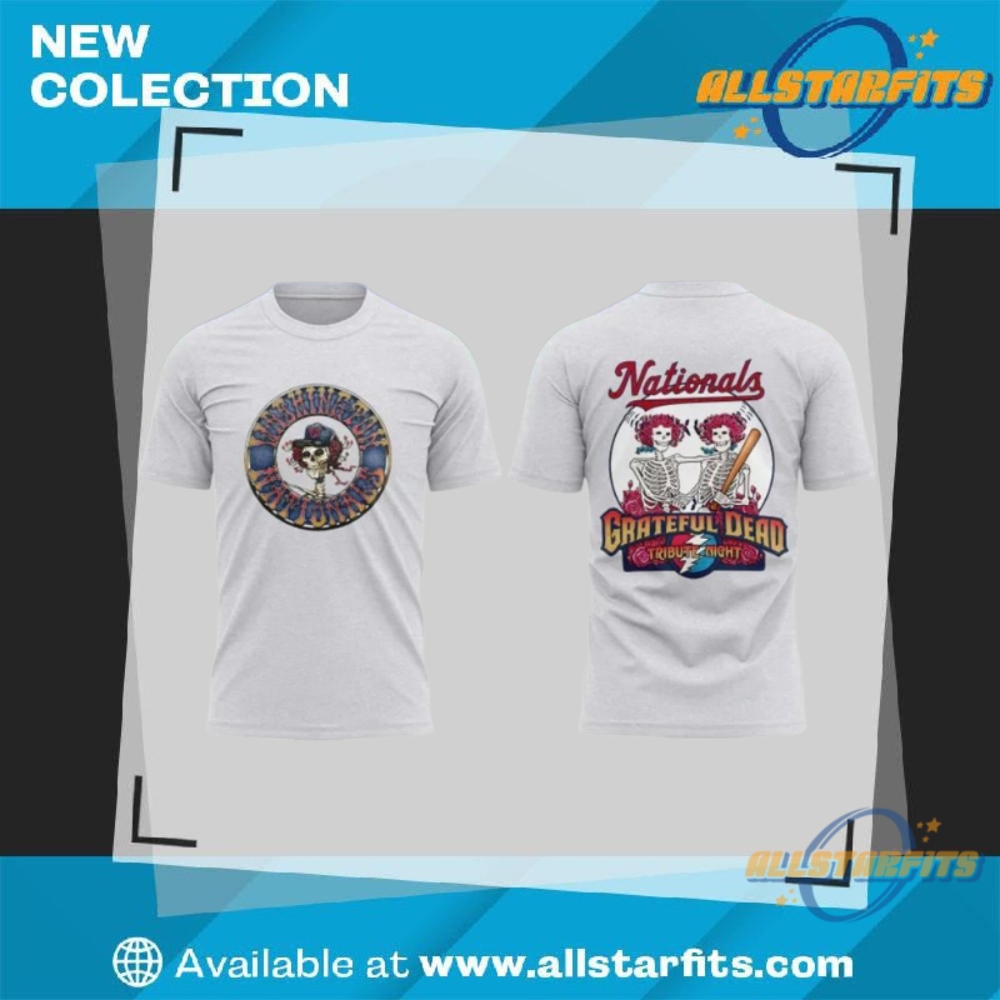 Washington Nationals Grateful Dead Night 3D T Shirt