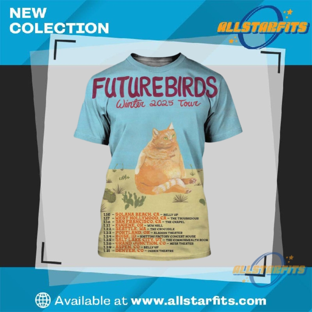 "Must-Have 2025 All Over Print Shirts Featuring Iconic Designs" 4 Futurebirds Winter 2025 Tour All Over Print Shirt