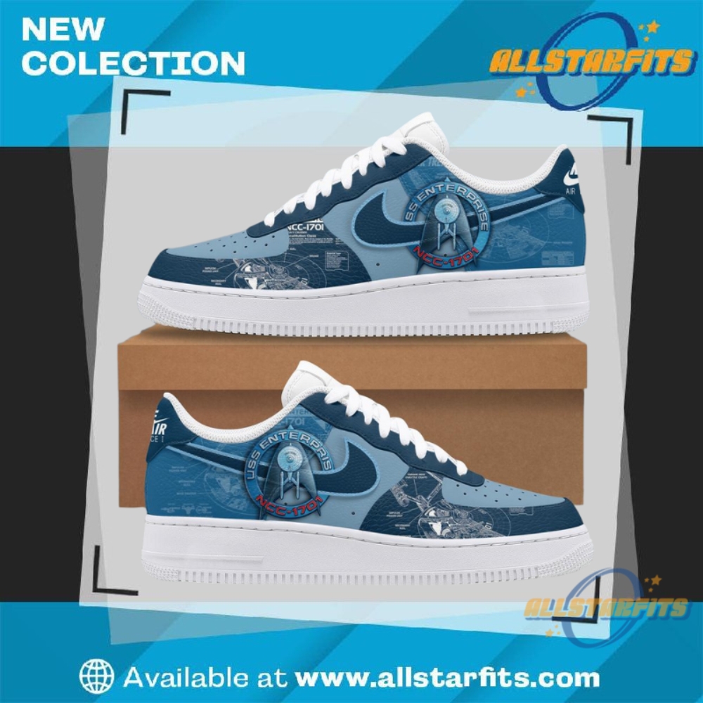 Star Trek Uss Enterprise Limited Edition Air Force 1 allstarfits 1