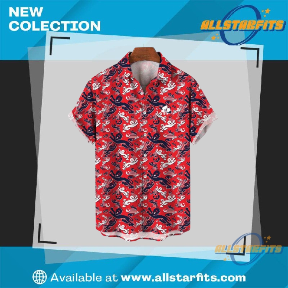 Red England Fc Hawaiian Shirt