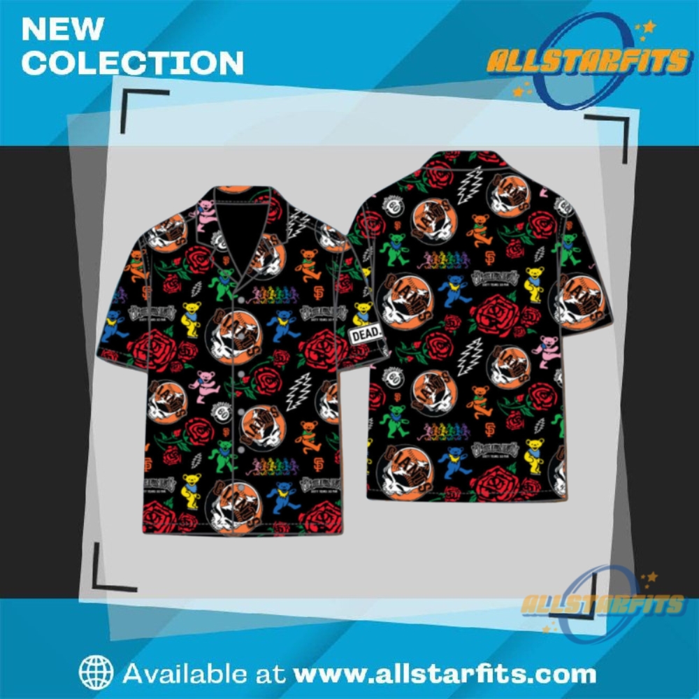 New Sf Giants 2025 Grateful Dead Night Hawaiian Shirt allstarfits 1