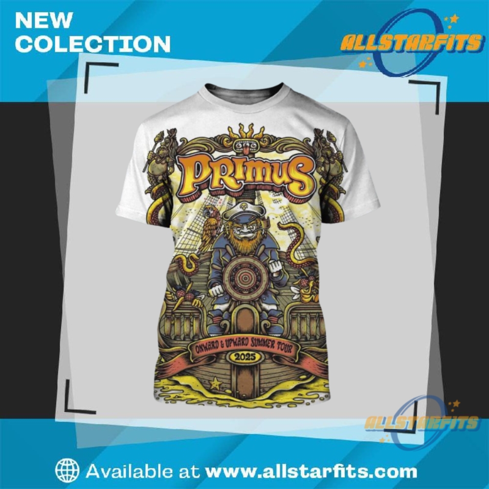 Primus Onward And Upward Summer Tour 2025 Vip Shirt