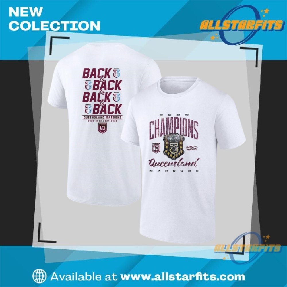 Queensland Maroons 2025 Champions Back To Back Shirt