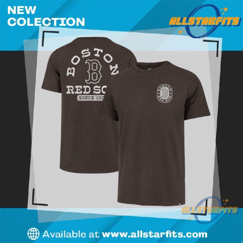 "Shop Trendy MLB Team T-Shirts: Giants, Cubs, Tigers, Red Sox, Mets" 5 Boston Red Sox 47 Brown Back Canyon Franklin T Shirt