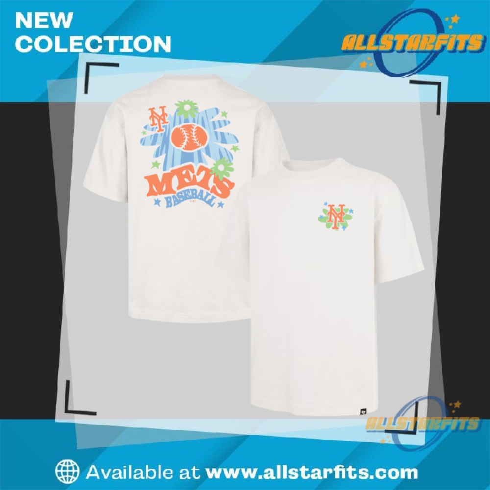 "Shop Trendy MLB Team T-Shirts: Giants, Cubs, Tigers, Red Sox, Mets" 8 New York Mets 47 Cream Flora Foundation T Shirt