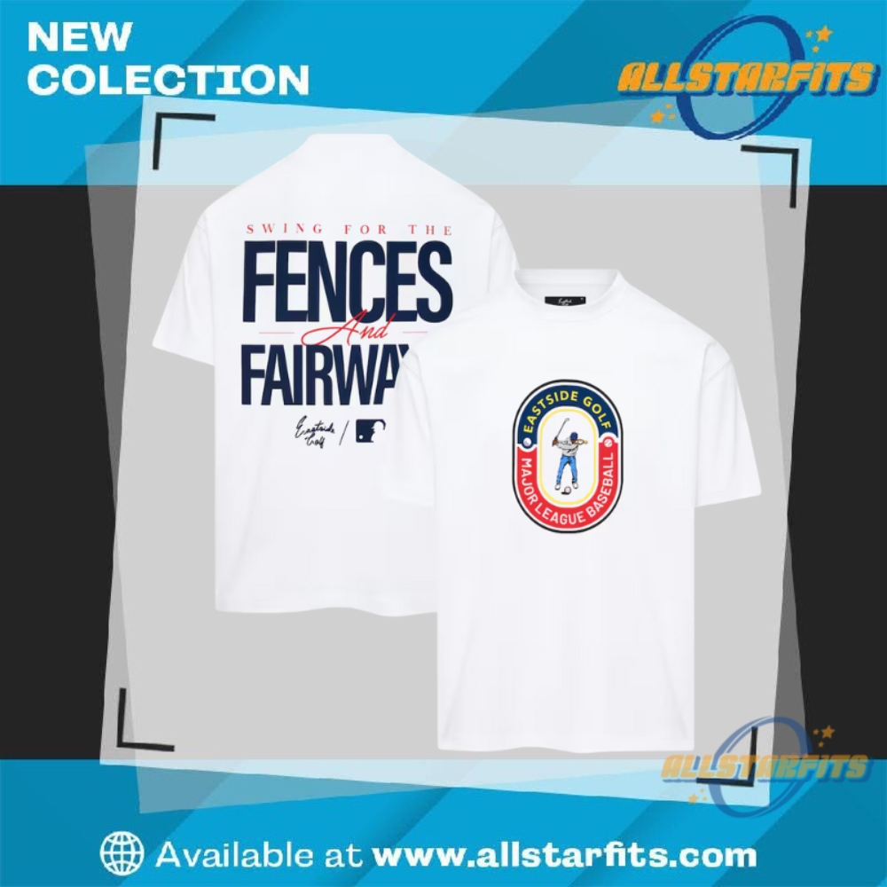 "Shop Trendy MLB Team T-Shirts: Giants, Cubs, Tigers, Red Sox, Mets" 11 Atlanta Braves Eastside Golf White 2025 Mlb All Star Game Fences Fairways T Shirt
