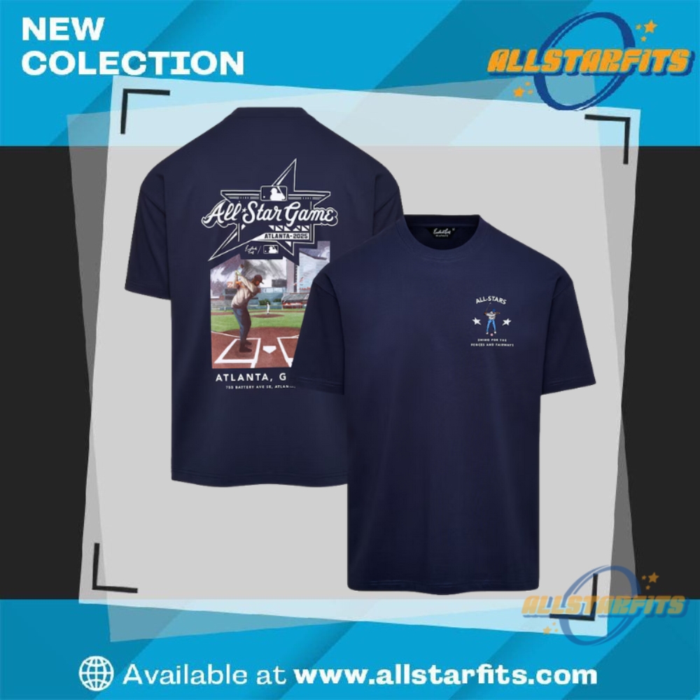 "Shop Trendy MLB Team T-Shirts: Giants, Cubs, Tigers, Red Sox, Mets" 12 Atlanta Braves Eastside Golf Navy 2025 Mlb Allstar Game Stadium T Shirt