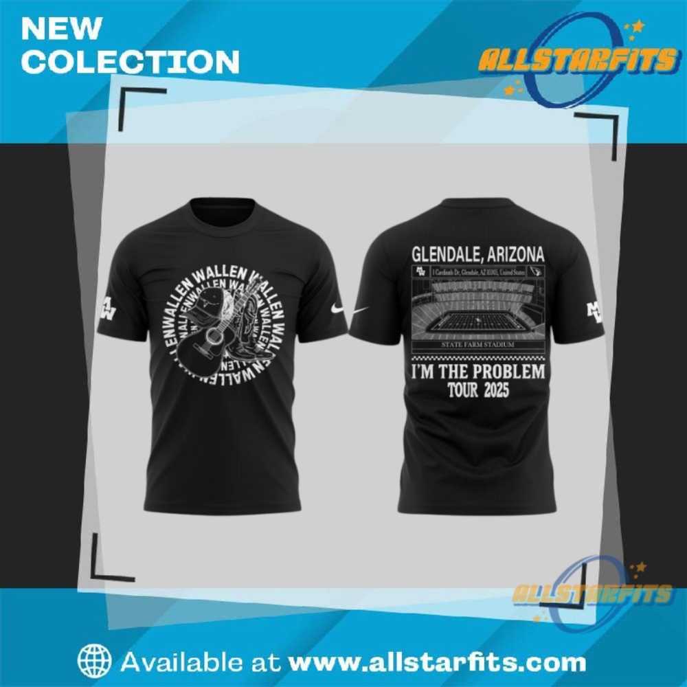 "Top 5 Must-Have Music and Sports T-Shirts for 2025" 20 Morgan Wallen X Arizona Cardinals Im The Problem Tour 2025 3D T Shirt