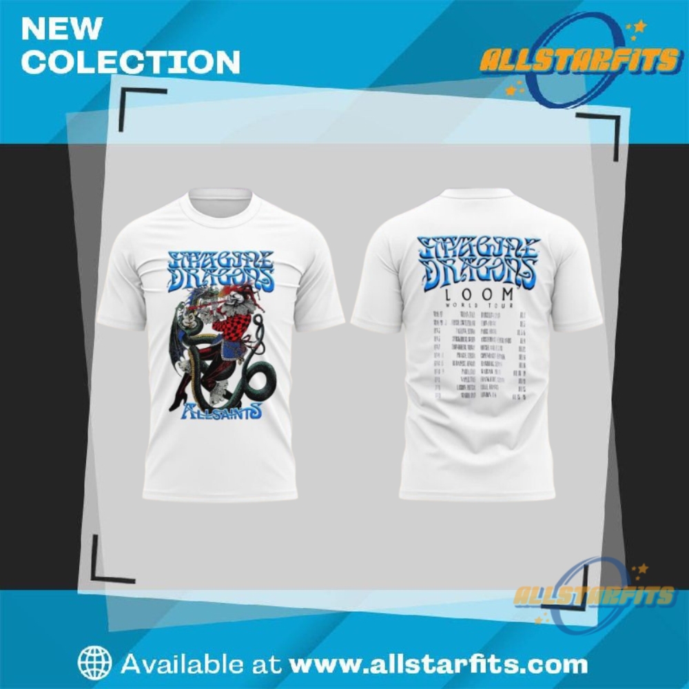 Imagine Dragons Loom World Tour 2025 3D Shirt allstarfits 1