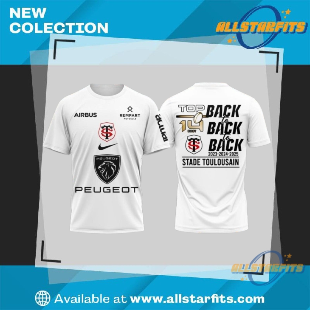 Stade Toulousain Champions 2025 Back To Back Shirt
