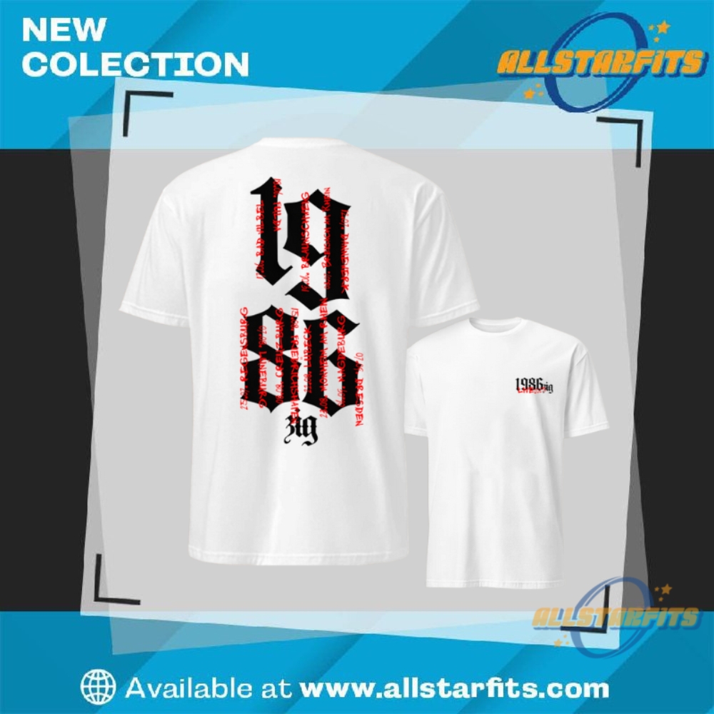 1986Zig Tour 2025 Band Shirt