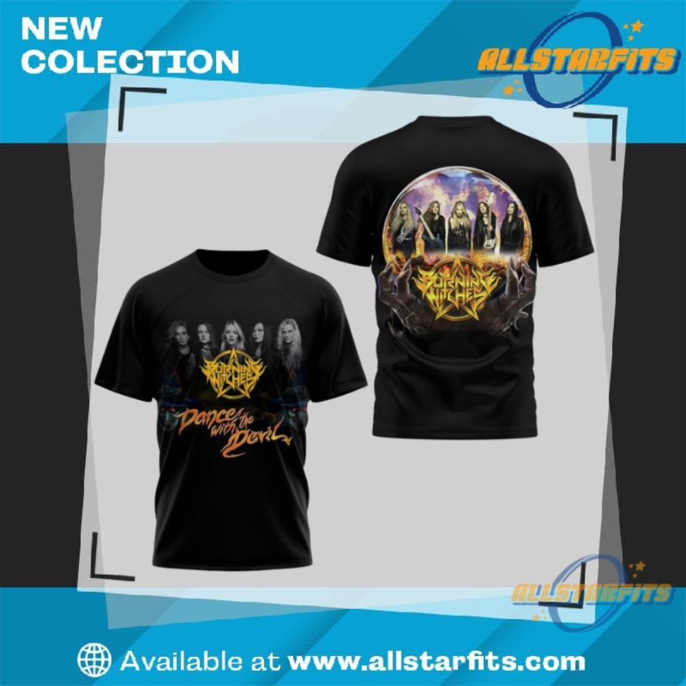 Burning Witches Heavy Metal Band Shirt