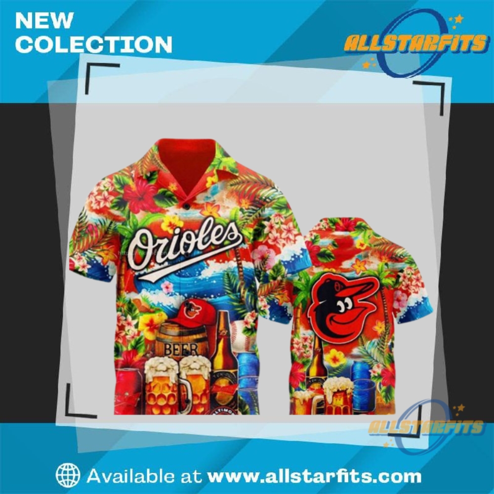 Baltimore Orioles Summer Hawaiian Shirt