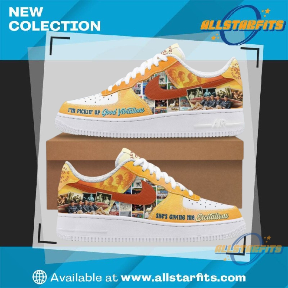 The Beach Boys Custom Air Force 1 Sneakers allstarfits 1