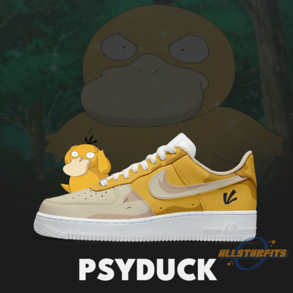 "Top 5 Must-Have Limited Edition Nike Air Force 1 Sneakers" 7 Psyduck Air Force 1 Custom Sneakers