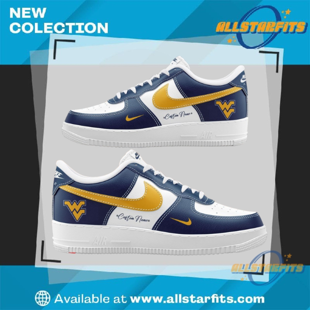 "Top 5 Must-Have Limited Edition Nike Air Force 1 Sneakers" 22 West Virginia Mountaineers Custom Air Force 1 Running Sneakers Shoes