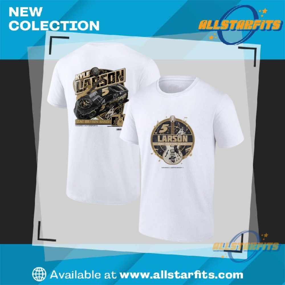 Kyle Larson Hendrick Motorsports X Zac Brown Band 2025 Camaro Signature Shirt