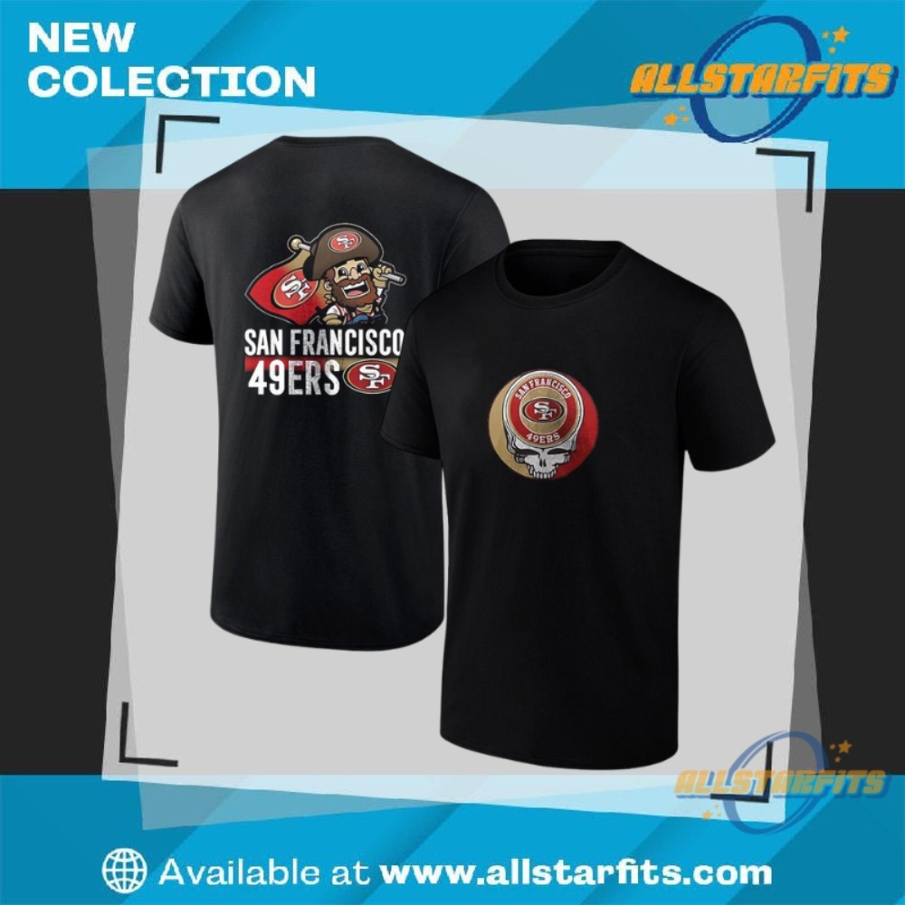 San Francisco 49Ers X Grateful Dead Mascot Collab Shirt