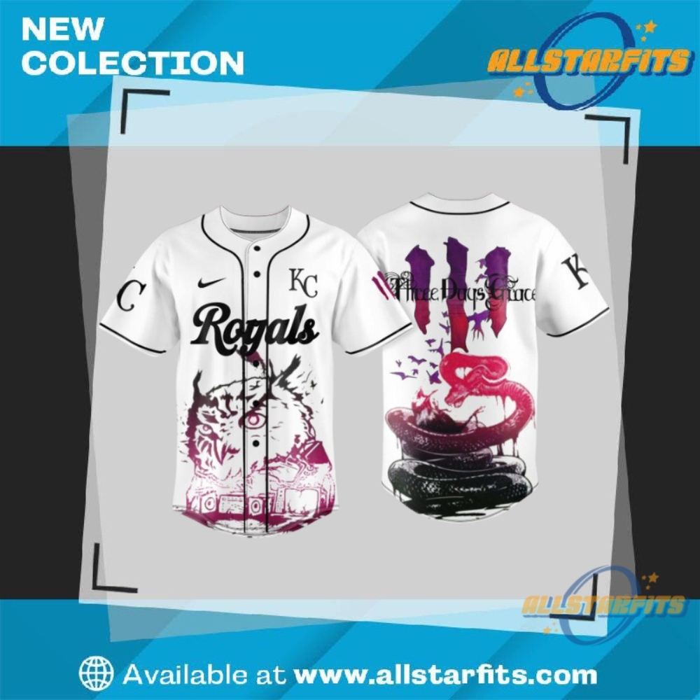 Kc Royals X Breaking Benjamin Three Days Grace Jersey