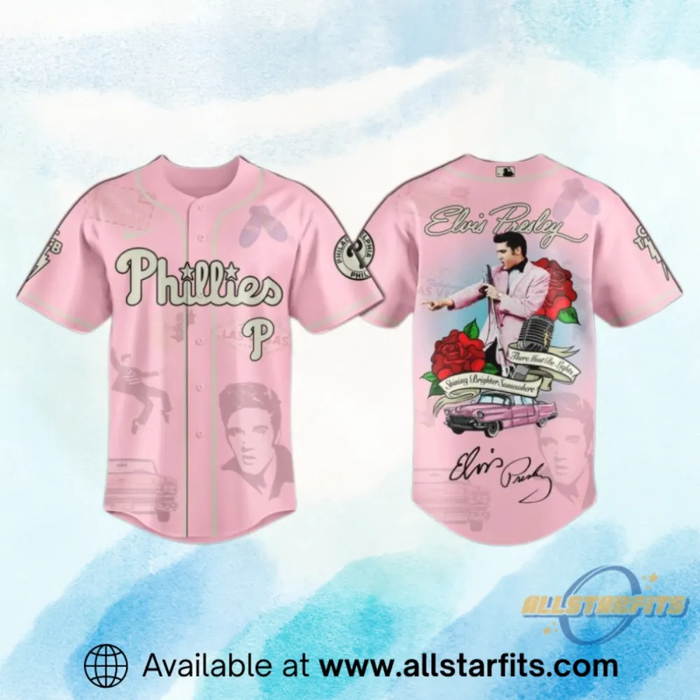 Philadelphia Philles X Elvis Presley Live On Stage Jersey