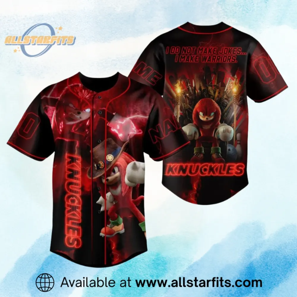Sonic The Hedgehog Knuckles Retro Gamer Jersey