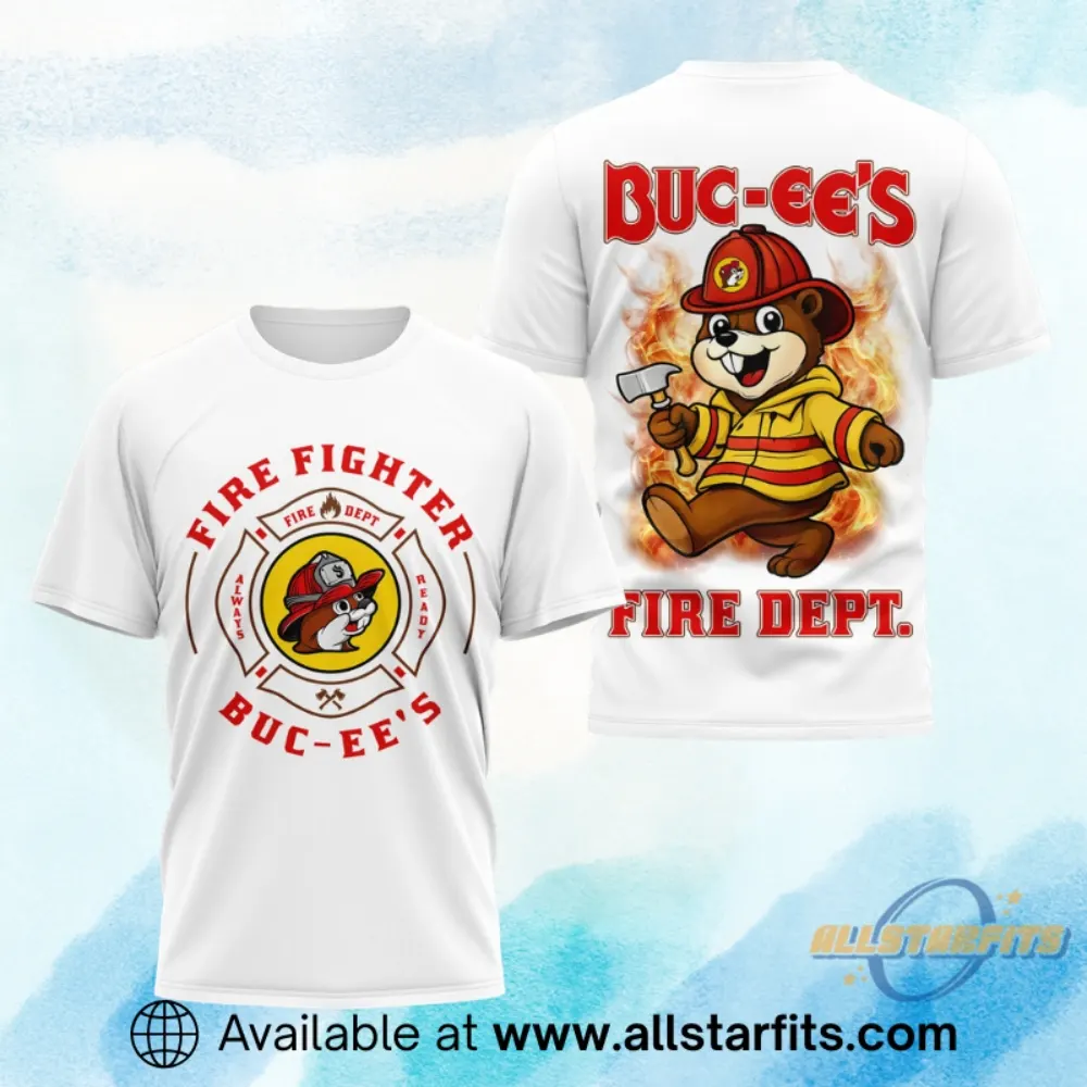 Bucees Firefighter 2026 White Design Shirt